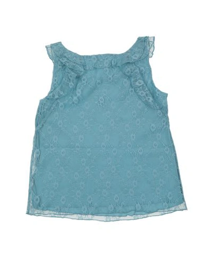 Shop John Galliano Blouses In Turquoise