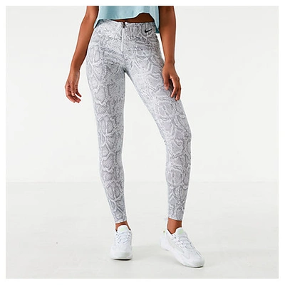 Shop Nike Women's Sportswear Python Leggings In White/grey