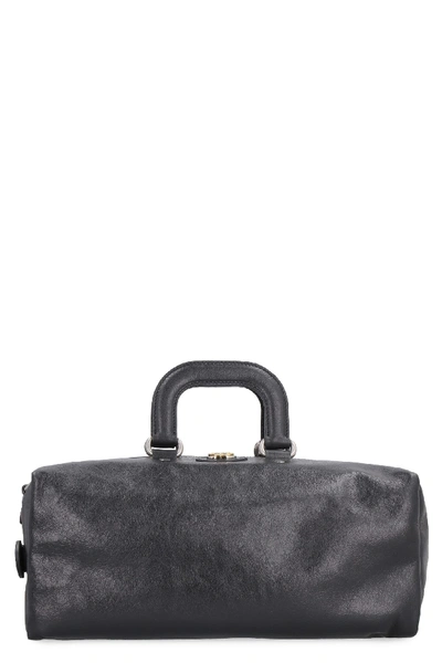 Shop Gucci Leather Handbag In Black