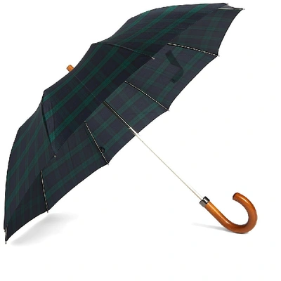 Shop London Undercover Maple Telescopic Umbrella In Green