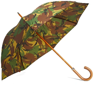 Shop London Undercover City Gent Lifesaver Umbrella In Green