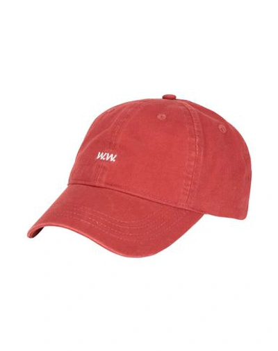 Shop Wood Wood Hat In Brick Red