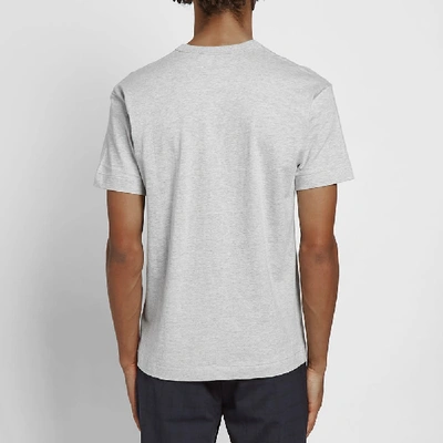 Shop Comme Des Garçons Play Comme Des Garcons Play Outline Heart Tee In Grey