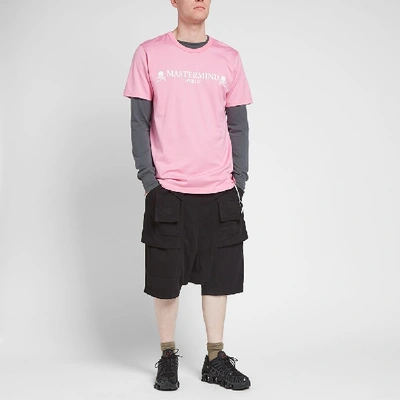 Shop Mastermind Japan Mastermind World Printed Skull Tee In Pink