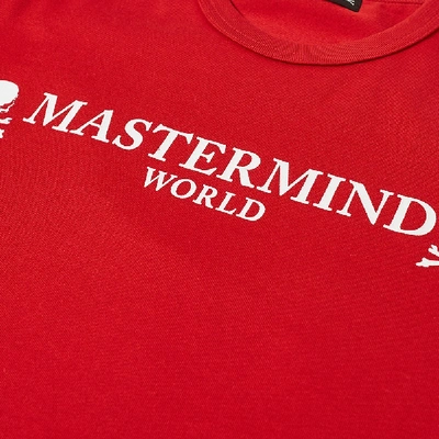 Shop Mastermind Japan Mastermind World Printed Skull Tee In Red