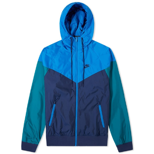 nike windrunner jacket blue