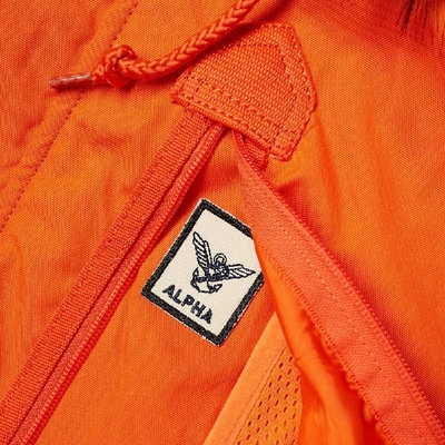 Shop Alpha Industries Ma-1 Polar Jacket Sv In Orange