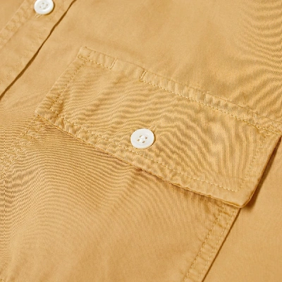 Shop Norse Projects Villads Twill Shirt In Yellow