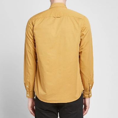 Shop Norse Projects Villads Twill Shirt In Yellow