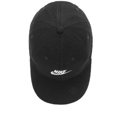 Shop Nike Flannel Logo Cap In Black