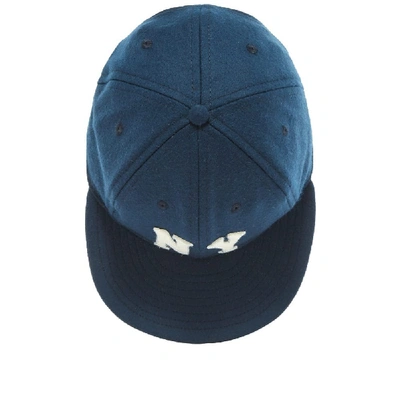 Shop Ebbets Field Flannels Vintage New York Black Yankees 1936 Cap In Blue