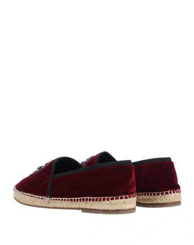 Dolce & Gabbana Espadrilles In Maroon