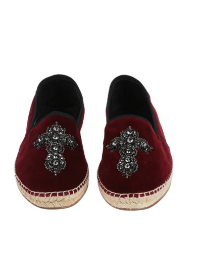 Dolce & Gabbana Espadrilles In Maroon