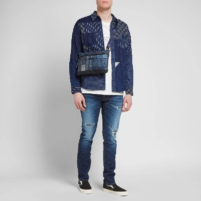 Shop Fdmtl Skinny Fit Cs53 Denim Jean In Blue