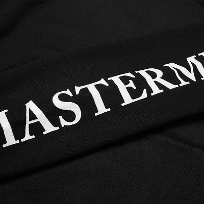 Shop Mastermind Japan Mastermind World Sleeve Logo Popover Hoody In Black