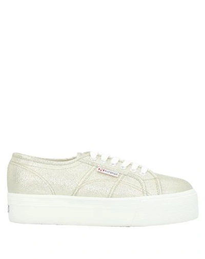Shop Superga Sneakers In Gold