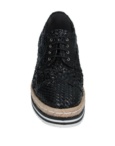Shop Pons Quintana Lace-up Shoes In Black