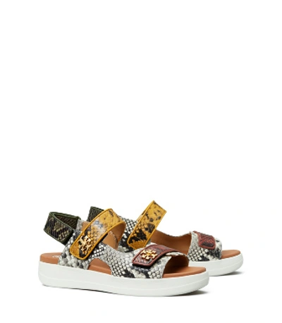 Shop Tory Burch Kira Printed Sport Sandal In Warm Roccia/dark Sienna