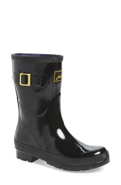 Shop Joules Kelly Welly Waterproof Rain Boot In Black