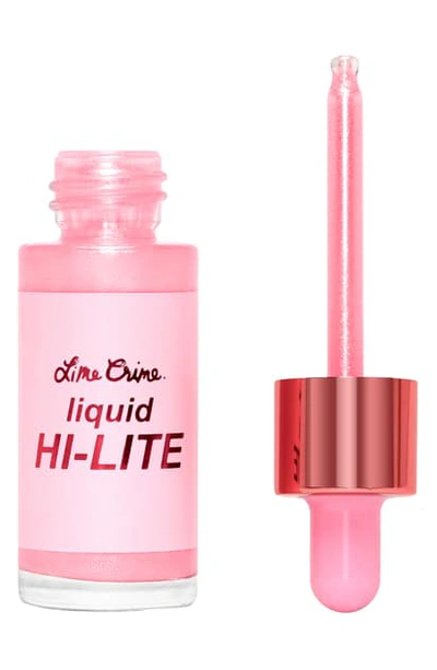 Shop Lime Crime Liquid Hi-lite Highlighter In Pink Glaze