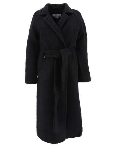 Shop Ganni Black Coat