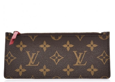 Pre-owned Louis Vuitton  Josephine Wallet Zippered Insert Monogram Fuchsia Lining