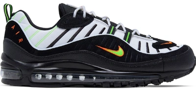 Pre-owned Nike Air Max 98 Highlighter In Platinum Tint/electric  Green-bright Crimson-black | ModeSens