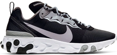 Pre-owned Nike  React Element 55 Oakland Raiders In Black/white-field Silver