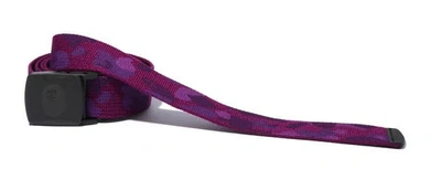 Pre-owned Bape  Color Camo Long Gi Belt Purple