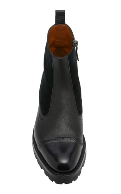 Shop Bally Geber Leather Ankle Boots In Black