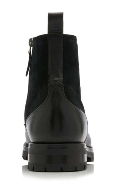 Shop Bally Geber Leather Ankle Boots In Black