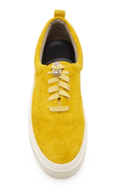 Shop Fear Of God 101 Nubuck Sneakers In Yellow