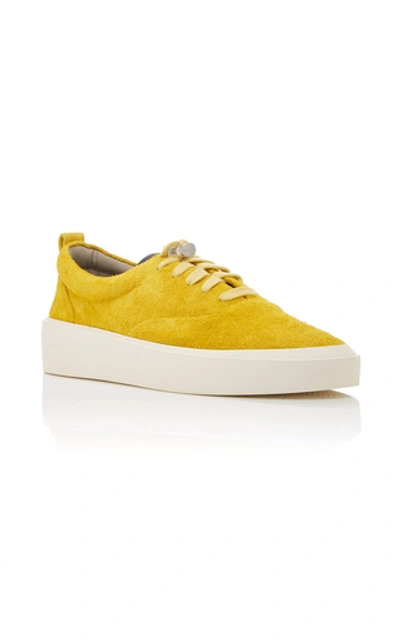 Shop Fear Of God 101 Nubuck Sneakers In Yellow