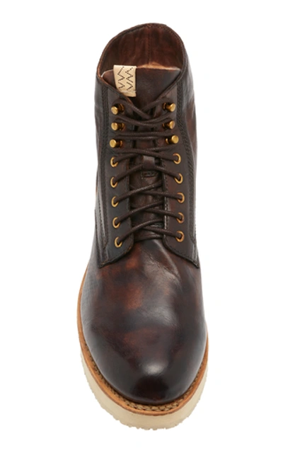 Shop Visvim Virgil Leather Boots In Brown
