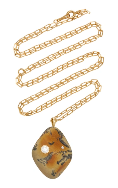 Shop Cvc Stones Blaise 18k Gold, Diamond And Stone Necklace In Multi