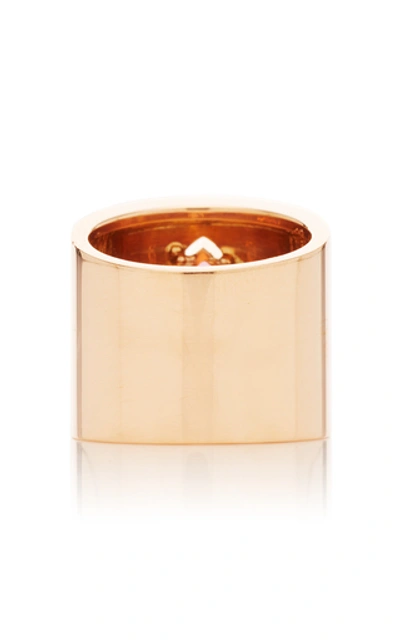 Shop Gilan Hafsa 18k Rose Gold And Tourmaline Ring In Black