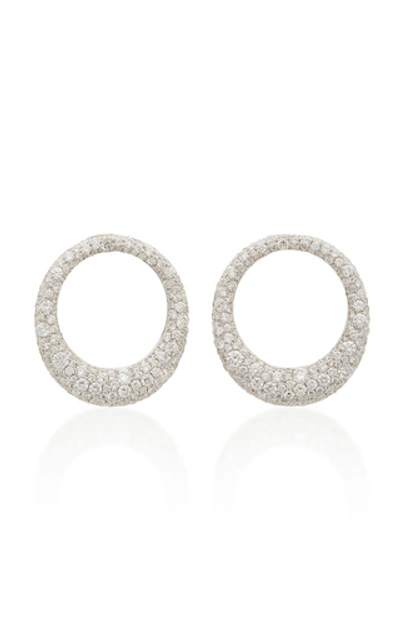 Shop Anita Ko Galaxy 18k White Gold Diamond Earrings