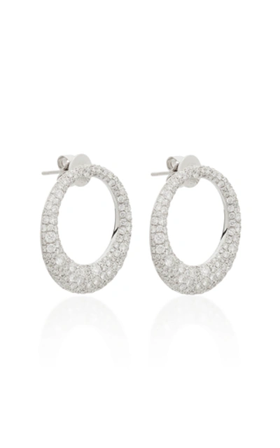 Shop Anita Ko Galaxy 18k White Gold Diamond Earrings