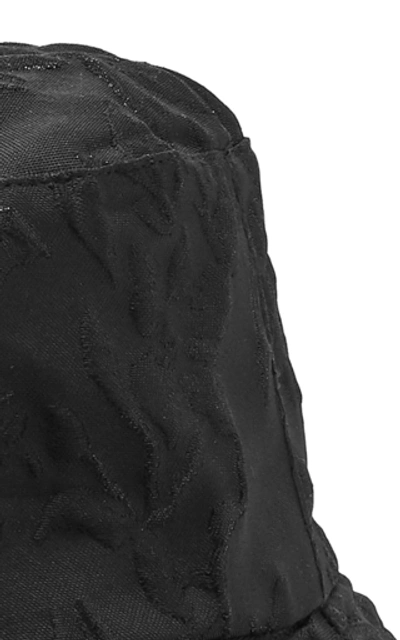 Shop Avenue Grover Metallic Jacquard Bucket Hat In Black