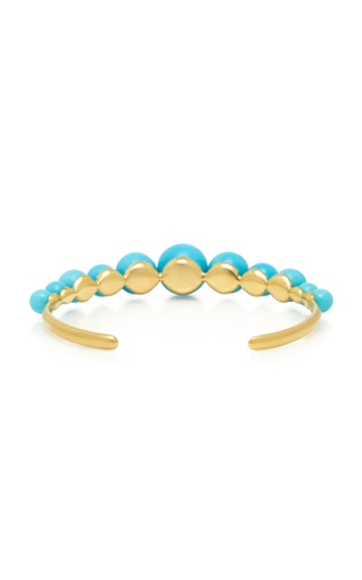 Shop Irene Neuwirth 18k Gold And Turquoise Cuff