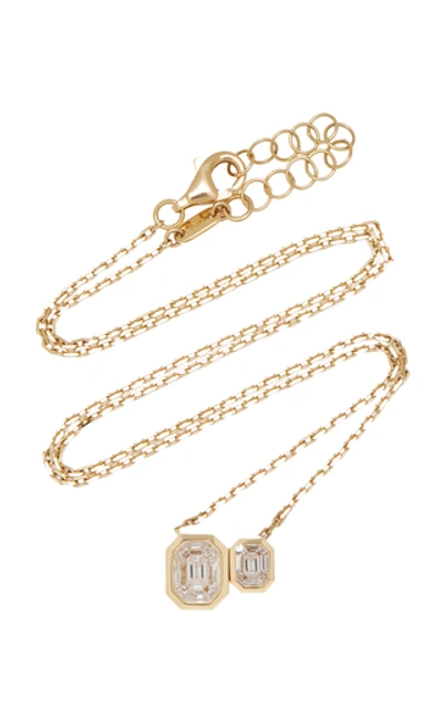 Shop As29 Duplex Illusion 18k Gold Diamond Necklace
