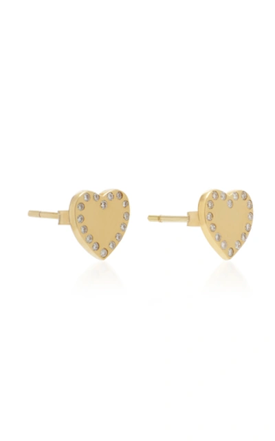 Shop Ashley Mccormick 18k Gold Diamond Earrings
