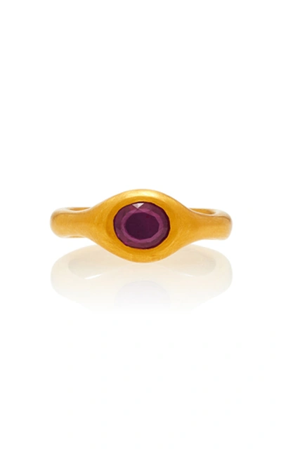 Shop Eli Halili One Of A Kind Oval Ruby Ring In Pink