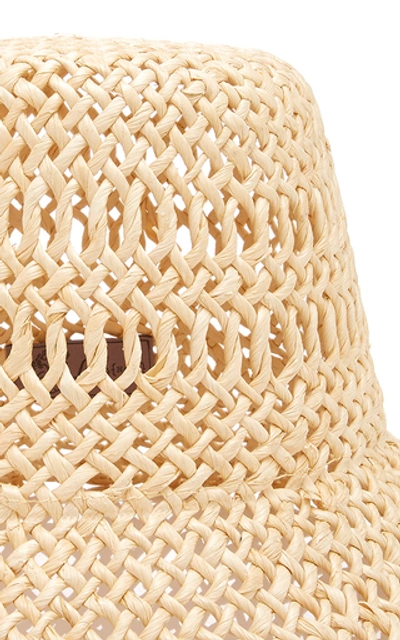 Shop Lola Hats Vallauris Woven Paper Hat In Neutral