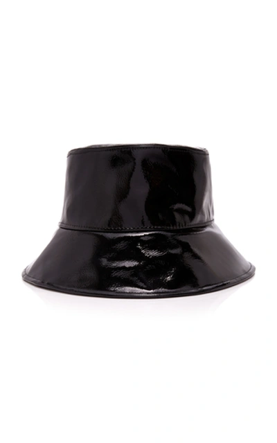 Shop Eric Javits Patti Pvc Bucket Hat In Black