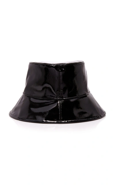 Shop Eric Javits Patti Pvc Bucket Hat In Black