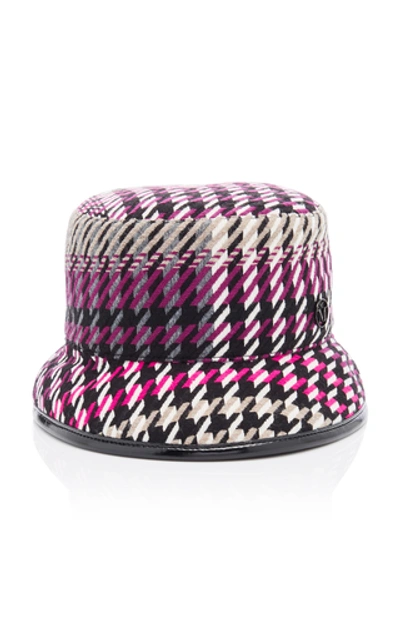 Shop Maison Michel Jason Printed Vinyl Bucket Hat In Multi