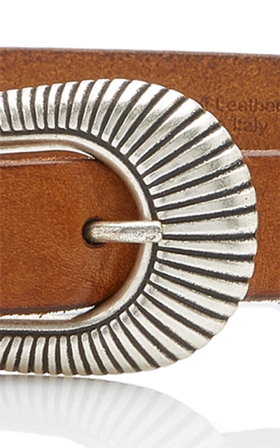 Shop Anderson's Western Full Grain Leather Belt In Brown