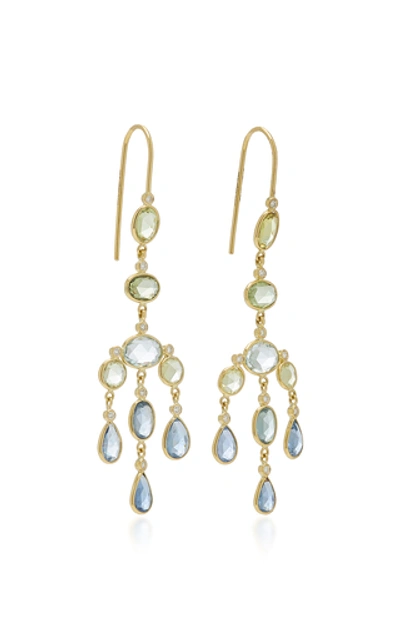 Shop Amrapali Darshana 18k Gold Sapphire Earrings In Multi
