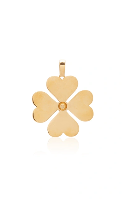 Shop Ashley Mccormick Heart Clover 18k Gold Necklace